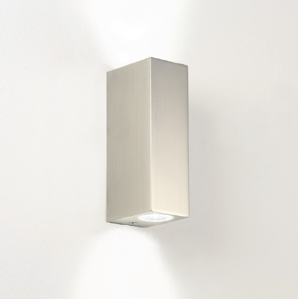 astro Badrumsarmatur bloc ip44 led 2x1 matta nik
