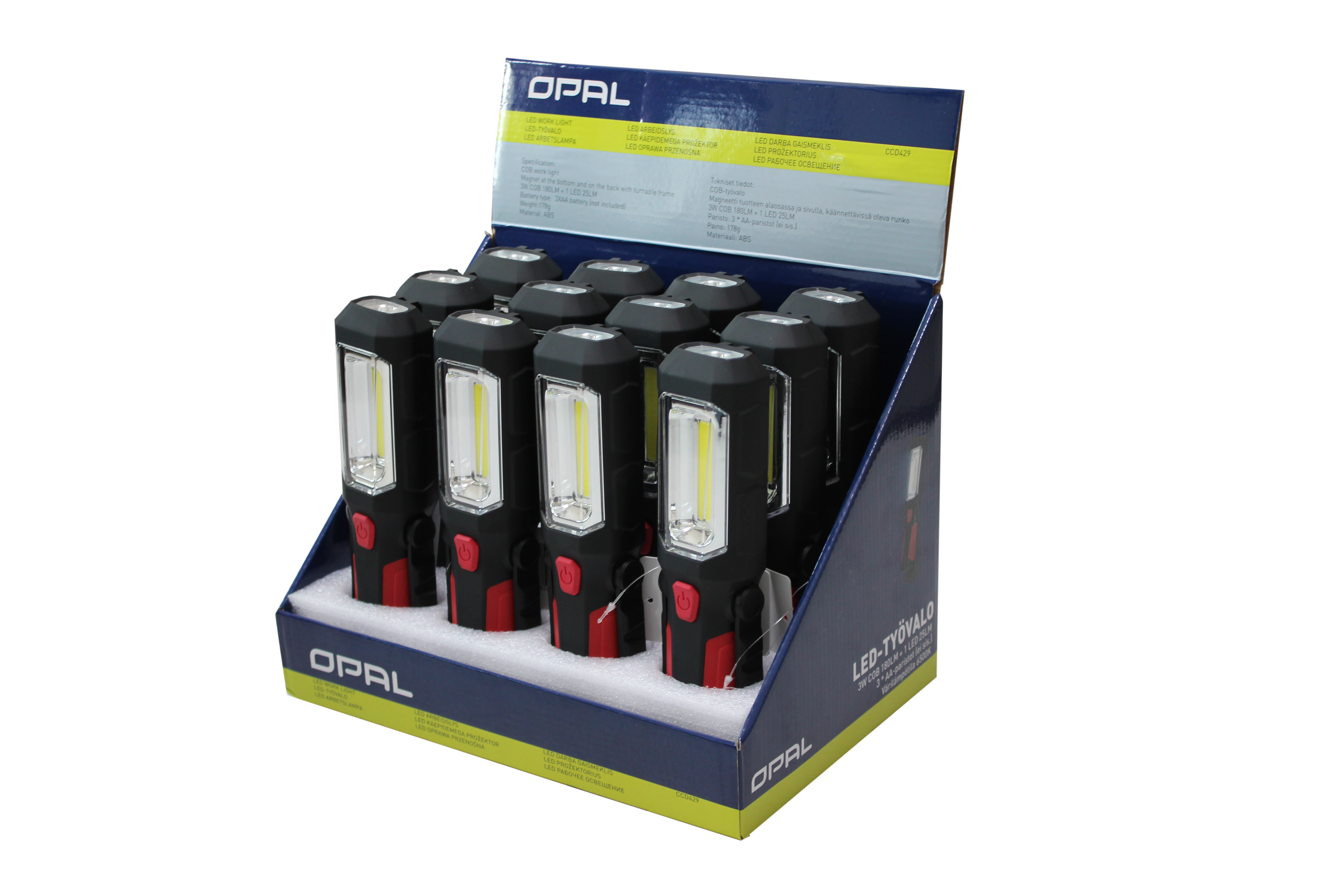 opal Käsivalaisin opal työvalo 3w 25+180lm magneetti