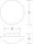rzb Flush mnt universal luminaire flat basic 1xe27 60w d250