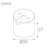 hide-a-lite Extension piece core distans ring core smart white