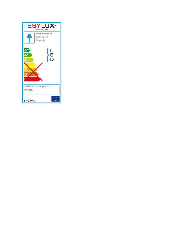 esylux Exit sign luminaire slx slx led display 8h 32m ir sm