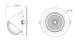 ledimo Downlight shop shop ip20 35w 180mm 830 24deg