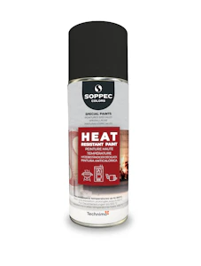 soppec Sprayfärg hög temp svart akryl 400ml