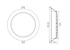 ledimo Alasvalo downlight ip54 ip54 25w 228mm 830/840/857c