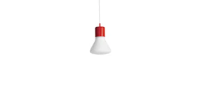 fagerhult Suspension luminaire ø90 3k flat red kwhiterts glas