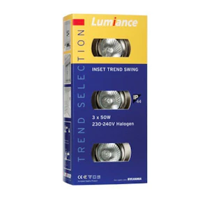 lumiance 3-set downlight inset trend sw 3-pack es50 wh