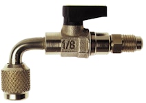 BALL VALVE FOR HOSE ITE BVA-04Y ANGLE 1/4 YELLOW