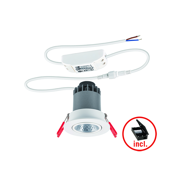 esylux Downlight armatur alicia 68/24 9w 830 dali cb