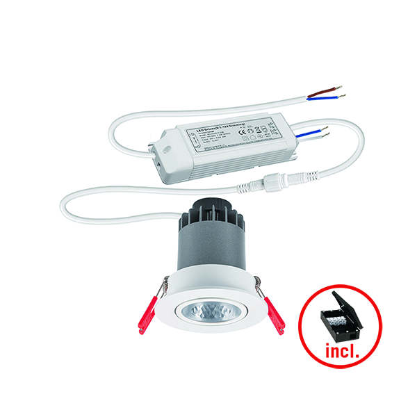 esylux Downlight armatur alicia 68/36 9w 840 cb
