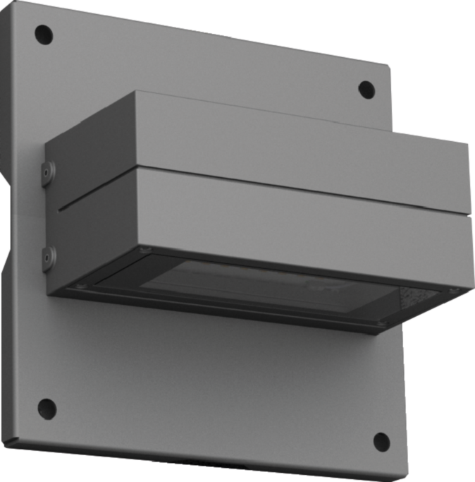 unilamp Argos/tube dekkplate sølv dekkplate for upl. kabel