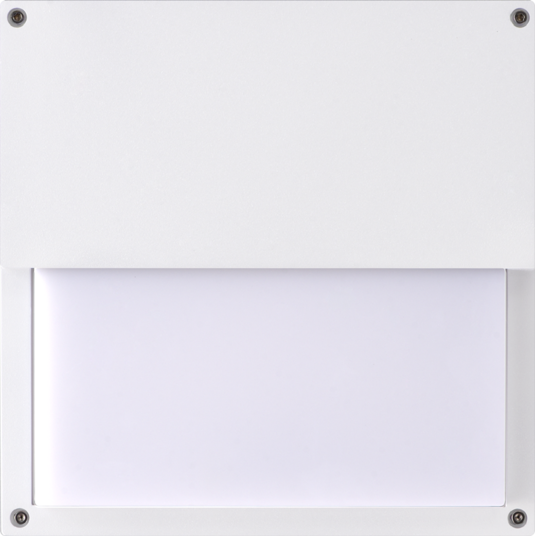 unilamp Flat drift eyelid 12w hvit veggarm. halvskjerm ip65