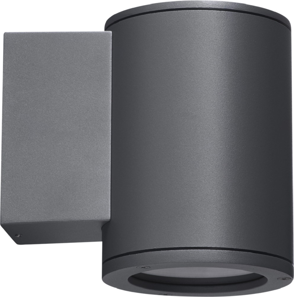 TUBE 17W LED ASYM. 3K  GRAFITT VEGGARM. ASYMMETRISK IP65