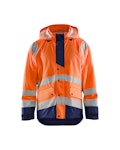 Rainjacket Blåkläder Size XS Orange/Navy blue