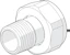 oras Radiator tailpiece oras 443810 stabila pro 3/8 hard