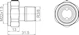 oras Radiator tailpiece oras 443810 stabila pro 3/8 hard
