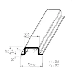 MOUNTING RAIL TS 15 15x5,5x2m DIN-RAIL