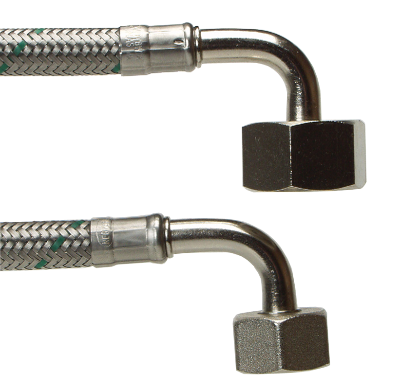 SHOWER CABINET HOSE NEOPERL 1/2x3/4x1500mm FT ELBOW/ELBOW