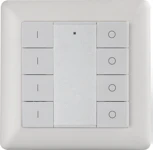 Zig-B Veggbryter 4 kanal Hvit Zigbee - passer i RS 55x55