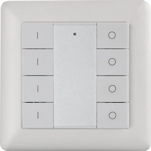 unilamp Zig-b veggbryter 4 kanal hvit zigbee - passer i rs 55x55