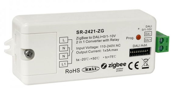 Zig-B DALI/1-10V converter m/DALI Power