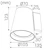 hide-a-lite Wallfixture cone white