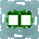 CENTRUMPLATTA 2f grön adapterram