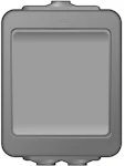SWITCH AQUABEST 6/10A/250V/IP44 PPJ 0X GREY