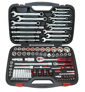 wareco international Pipenøkkelsett 1/2+1/4" 94 deler m/eva innlegg