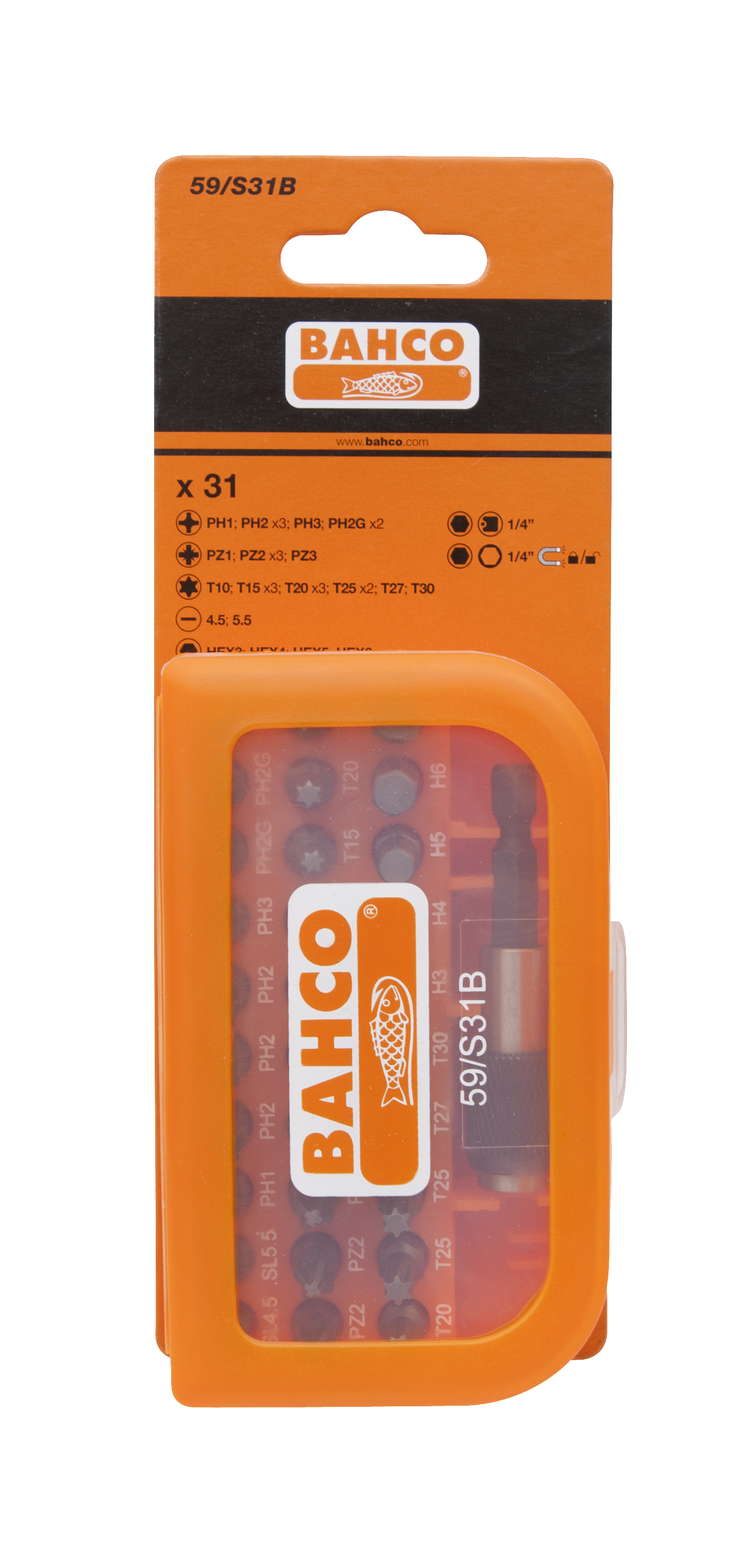 bahco Bits 1/4 31 deler basic