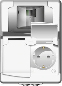 norwesco Uttag överspän.skydd ov 2s/16a/250v/t3/ip44