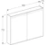 ido Peilikaappi ido 47196 reflect led band 900