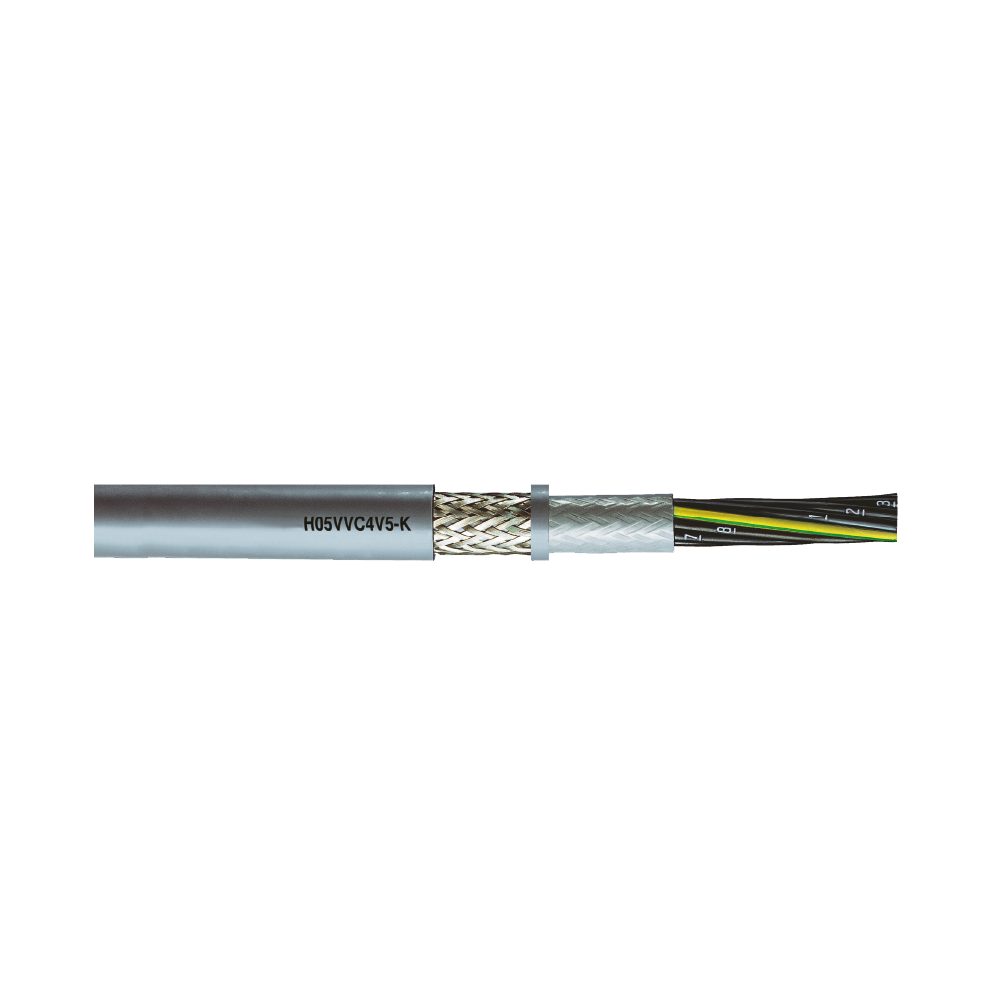 acs Styrkabel oljeresistent emc h05vvc4v5-k 2x1 grå d500