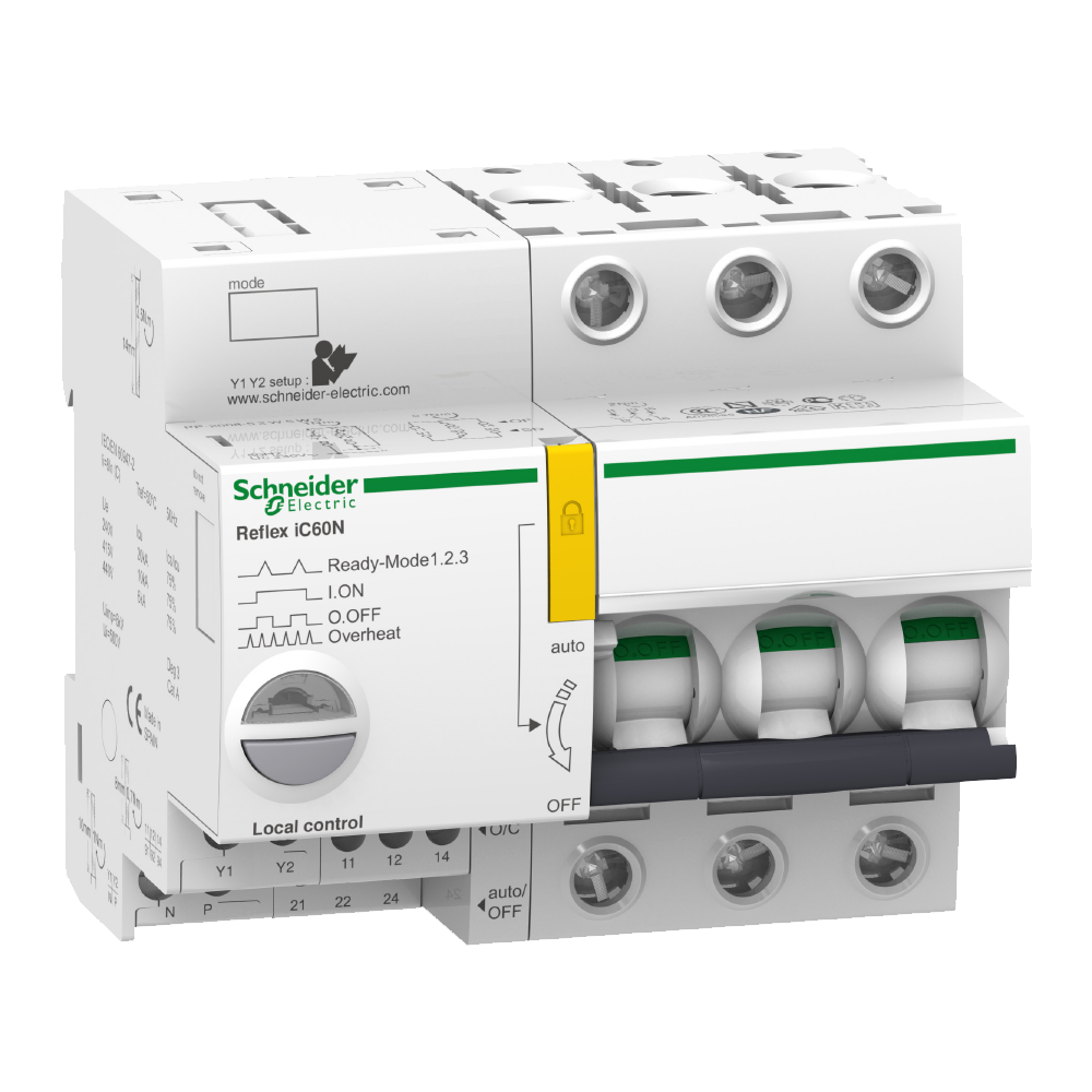 schneider electric Dvärgbrytare reflex ic60n 3x63a/c/6ka