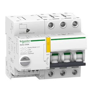 schneider electric Dvärgbrytare reflex ic60n 3x63a/c/6ka