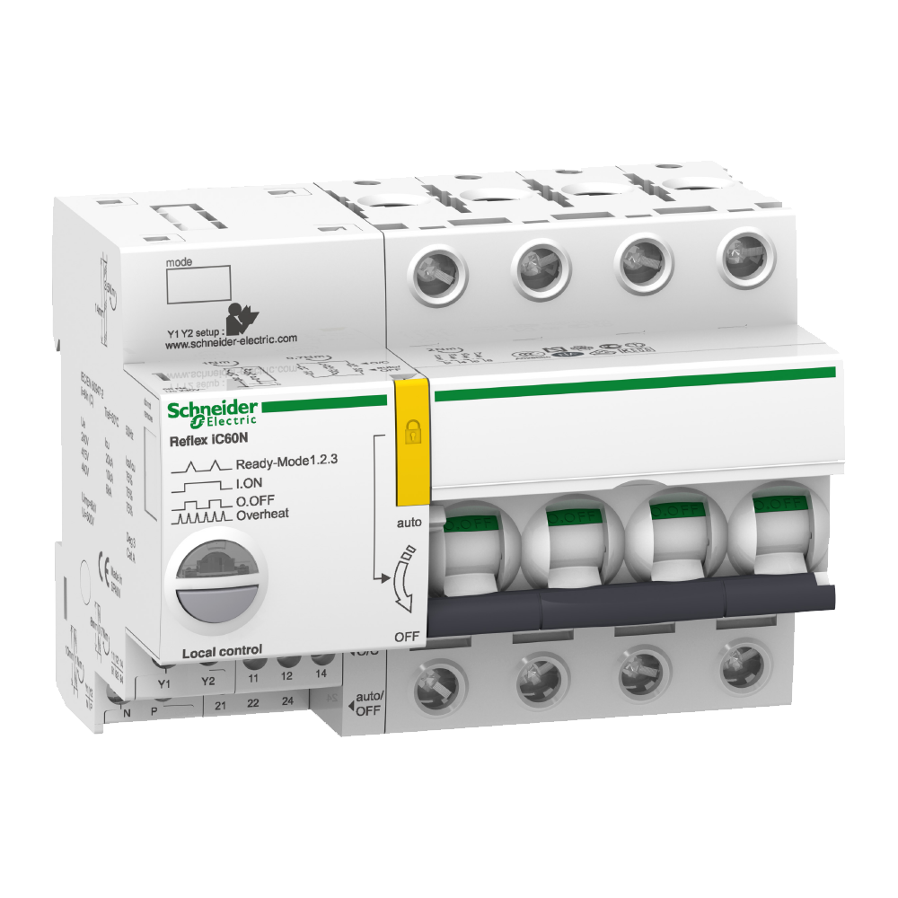 schneider electric Dvärgbrytare reflex ic60n 4x40a/c/6ka