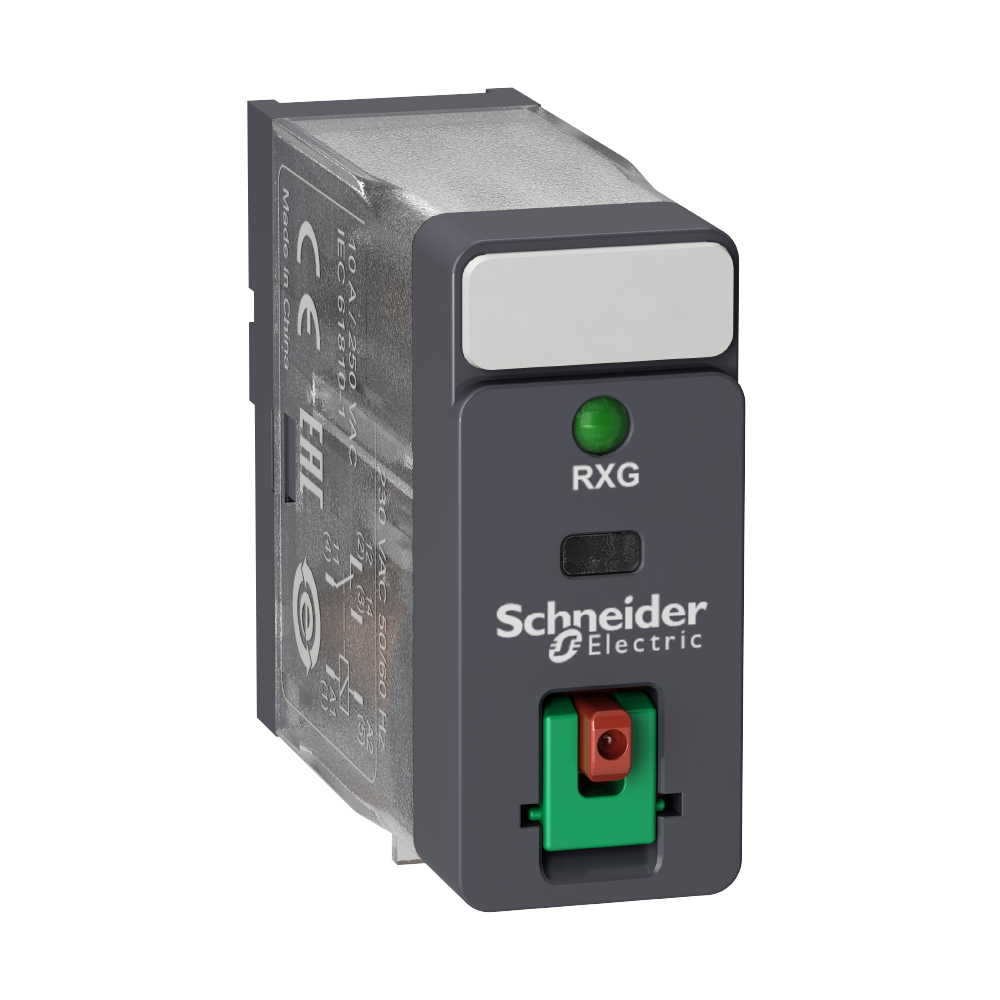 schneider electric Pistokantarele zelio rxg 220vac 1c/o 10a lukit. led