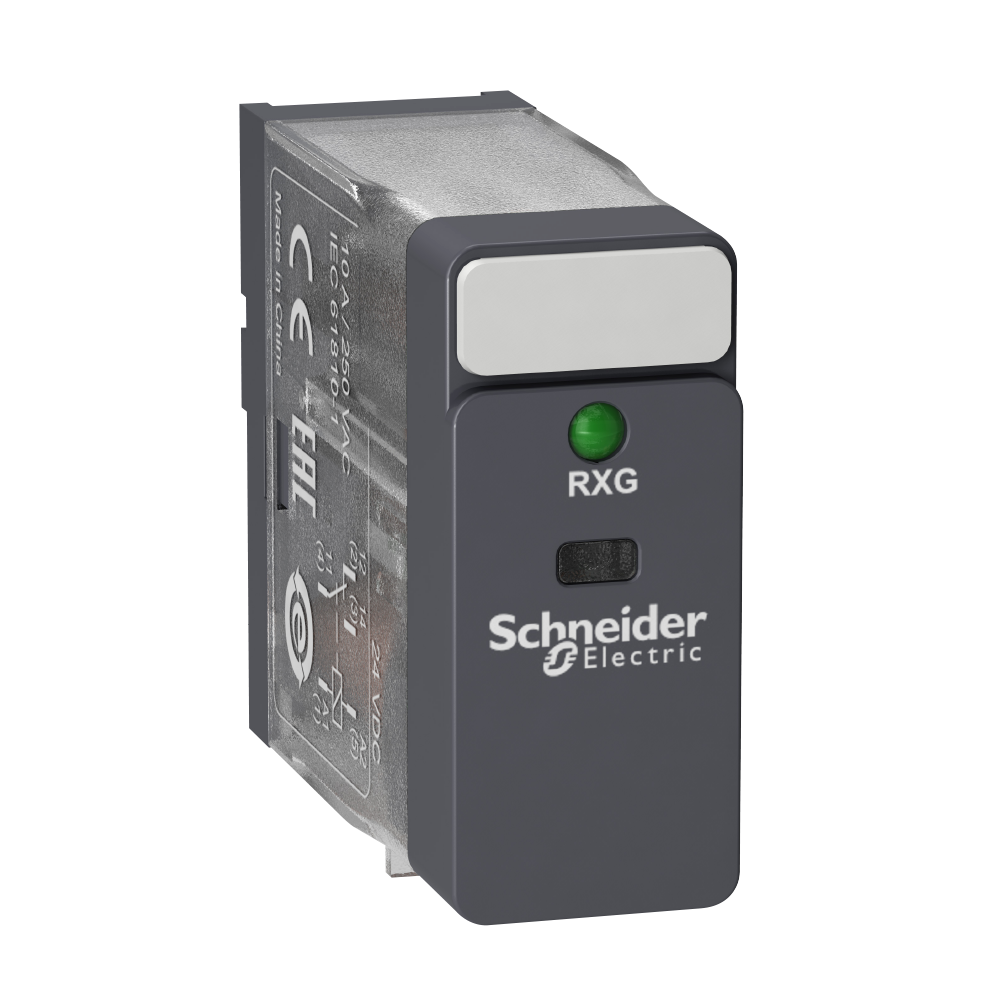 schneider electric Pistokantarele zelio rxg 6vdc 1 c/o 10a led