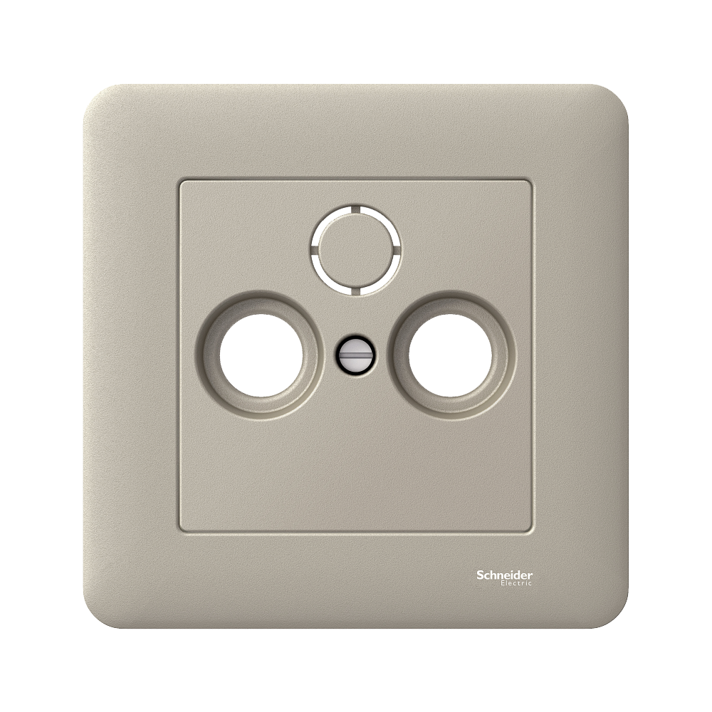 schneider electric Exxact antennuttag centrumpl tv+sat metall