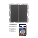 PUSH-BUTTON WIRELESS KNX 2F BAT 3V QUICKLINK ANTH.