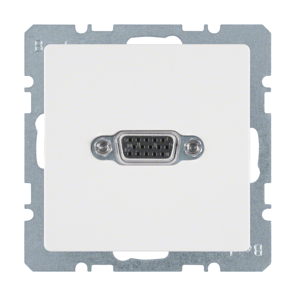 hager Vga socket outlet vga 15p d uk white