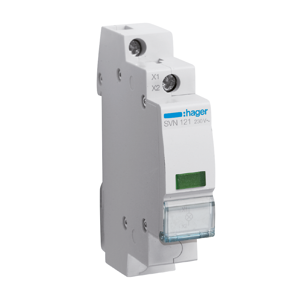 hager Signallampa svn121 grön 230vac
