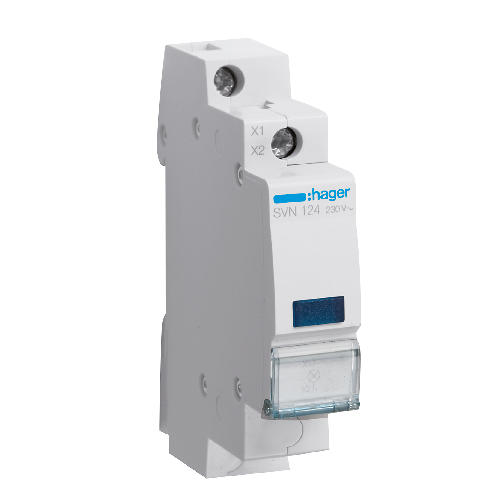 hager Signallampa svn124 blå 230vac