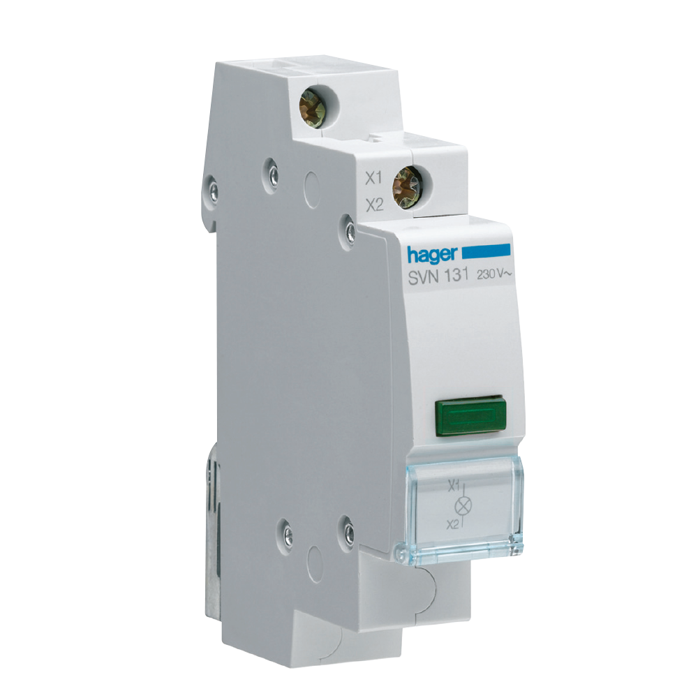 hager Signallampa svn131 grön 12-48v ac/dc