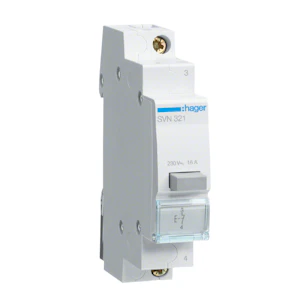hager Painikekaluste din hager svn321 1a 230vac