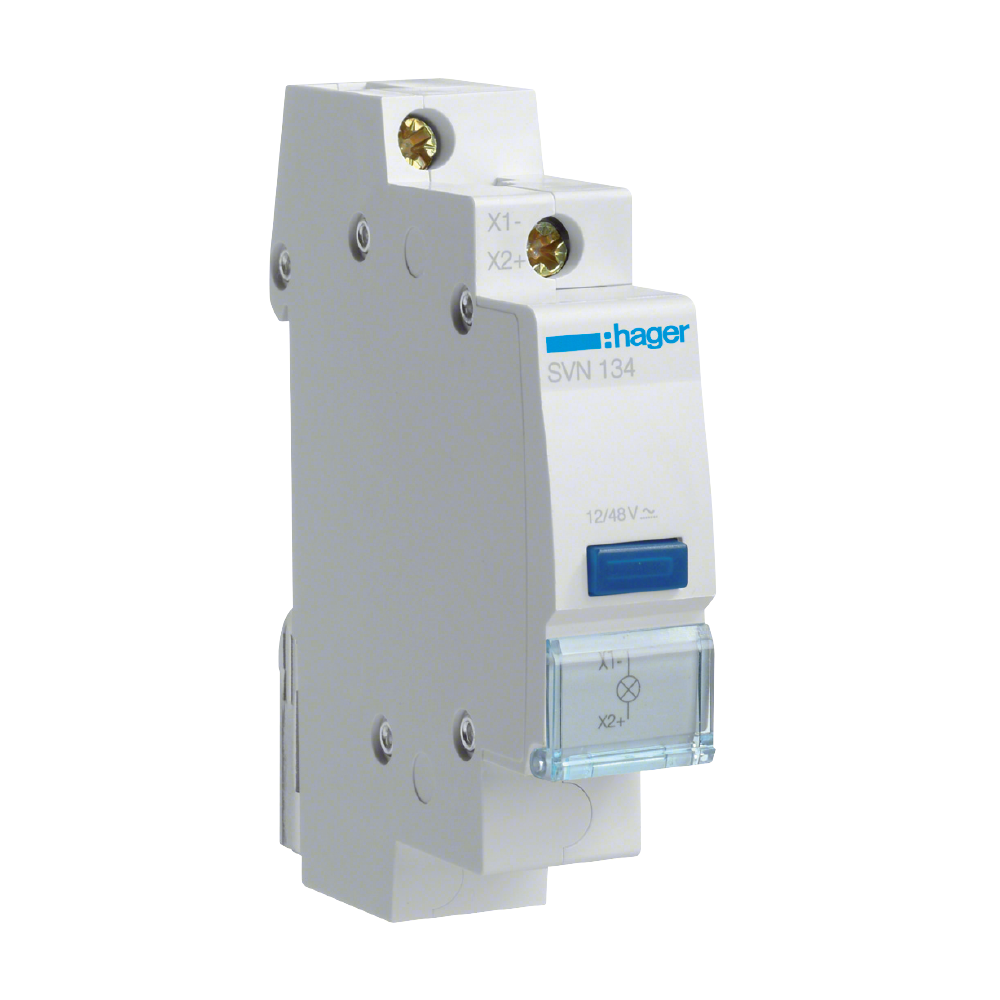 hager Signal lamp svn134 blue 12-48v ac/dc