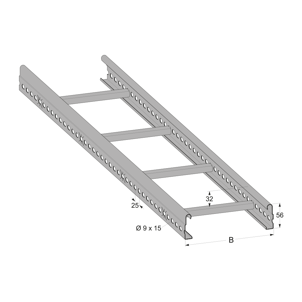 mp bolagen Zz le ladder 6 m zz 152az fe 200x56x6000az