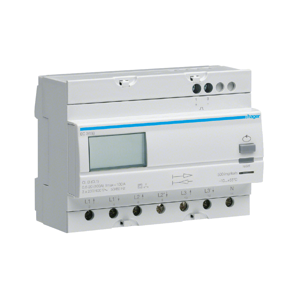 hager Energiamittari hager ec365b 3v 100a imp. 2-s. lk1