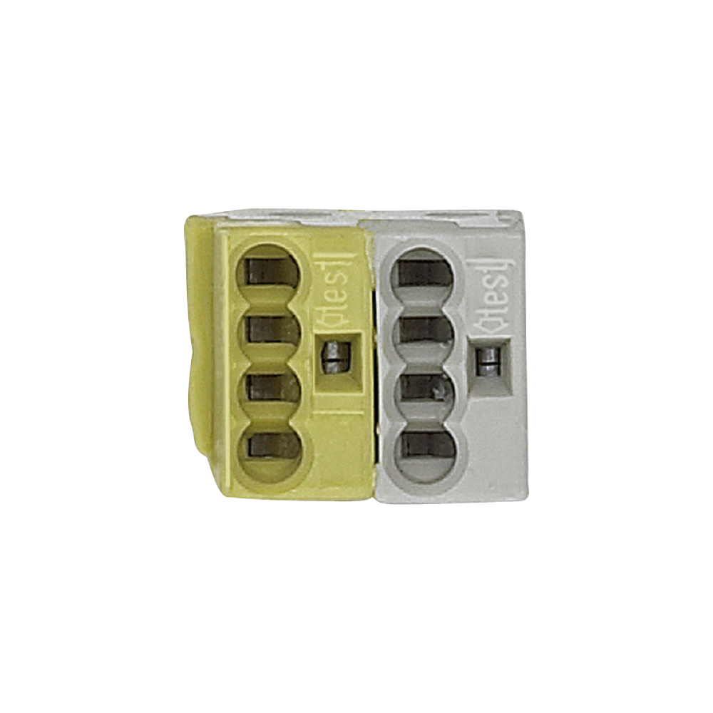 KNX BUSSKLEMME GUL/HVIT