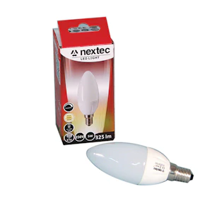 nextec Led-lampa e14 230v 5w varmvit 325lm dimm