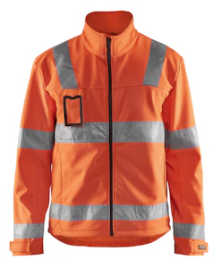 blåkläder Softshelltakki blåkläder 4838 25175300 orans hi-vis koko m
